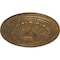 Ekena Millwork Alexa Ceiling Medallion (Fits Canopies up to 2 7/8"), Hnd-Painted Rubbed Bronze, 20 1/2"OD x 1 7/8"P CM20ALRZS - alternate 3